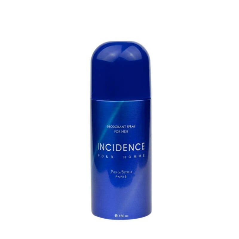 Déodorant Incidence Homme 150ml – Parfum Boisé et Sucré, Longue Tenue