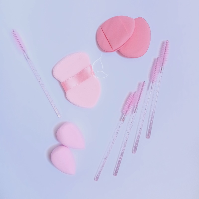 Set Éponges & Houppettes de Maquillage – Multi-Formes, Multi-Pièces – Blenders & Powder Puffs Professionnels