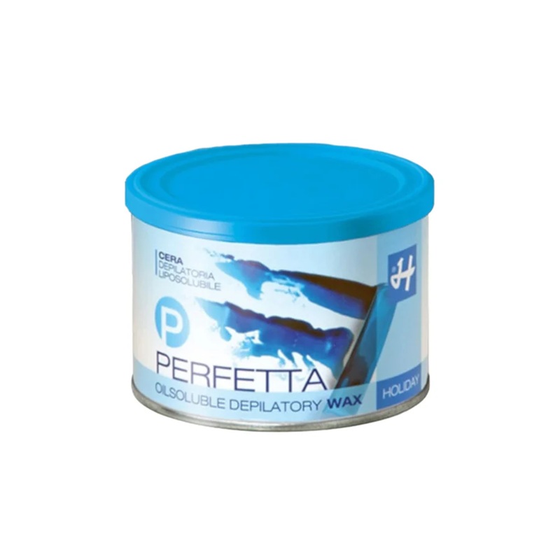 PERFETTA Cire Liposoluble Bleue – Épilation Rapide & Efficace pour Poils Résistants 400 ml