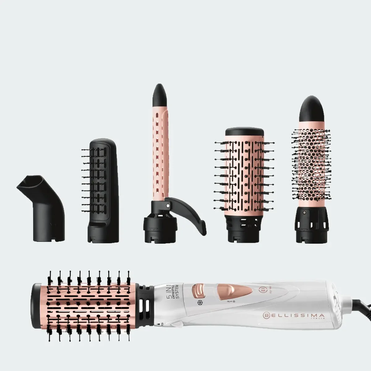 Brosse soufflante 5 en 1 Bellissima GH18 1100 – Sèche, lisse, ondule et boucle avec revêtement céramique
