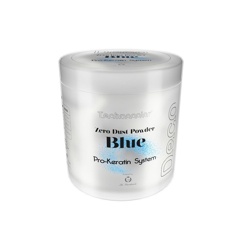 Technocare Technocolor Poudre Décolorante Bleue à la Kératine – Éclaircissement jusqu’à 7 tons - 500g