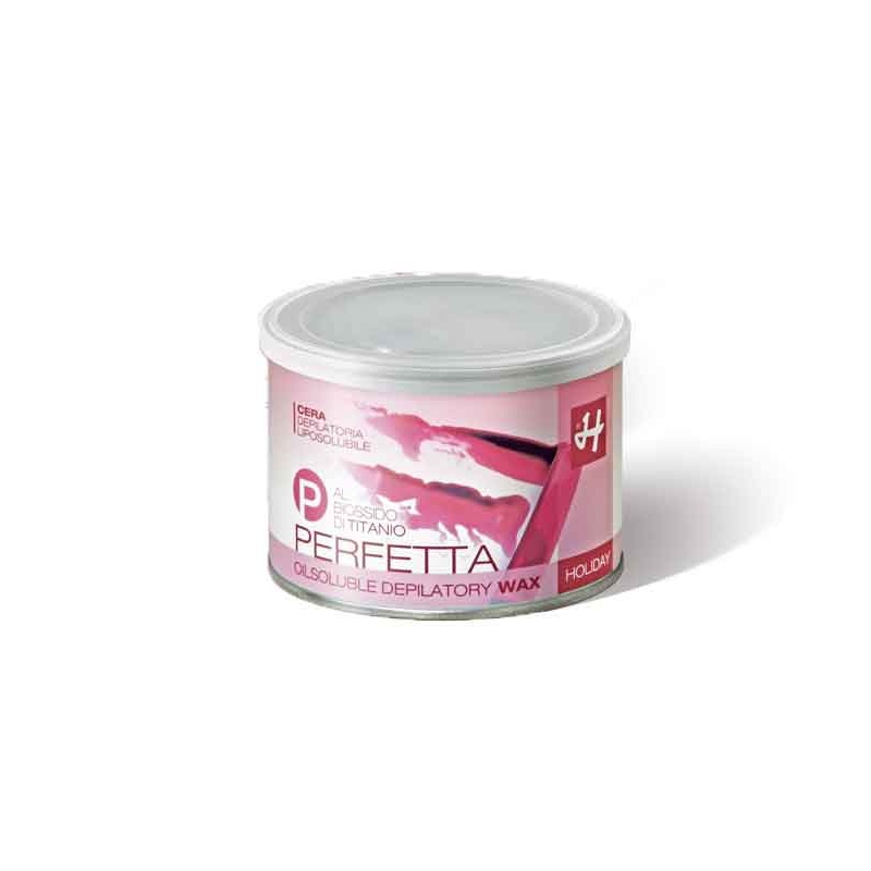 PERFETTA Cire Liposoluble Rose – Épilation Douce & Efficace pour Poils Résistants 400 ml