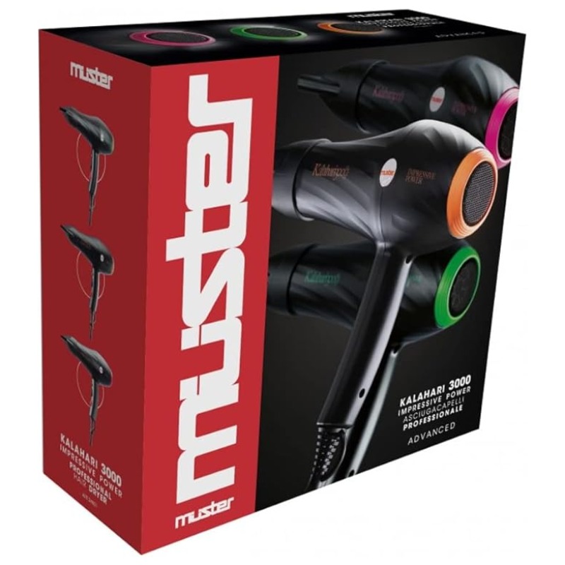 Muster Kalahari 3000 – Sèche-Cheveux Professionnel 2400W à Moteur Longue Durée