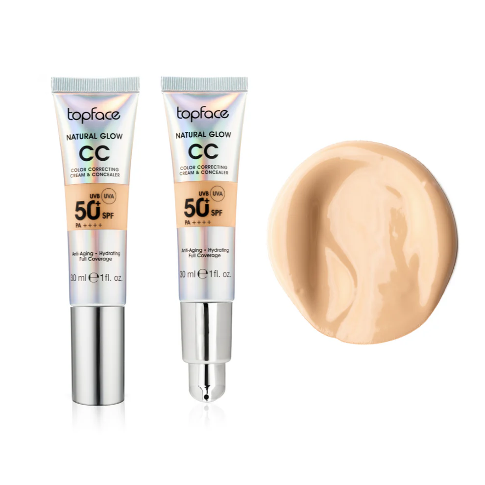Topface CC Cream SPF 50+ – Crème Correctrice Teint & Anti-Âge avec Haute Protection Solaire 006