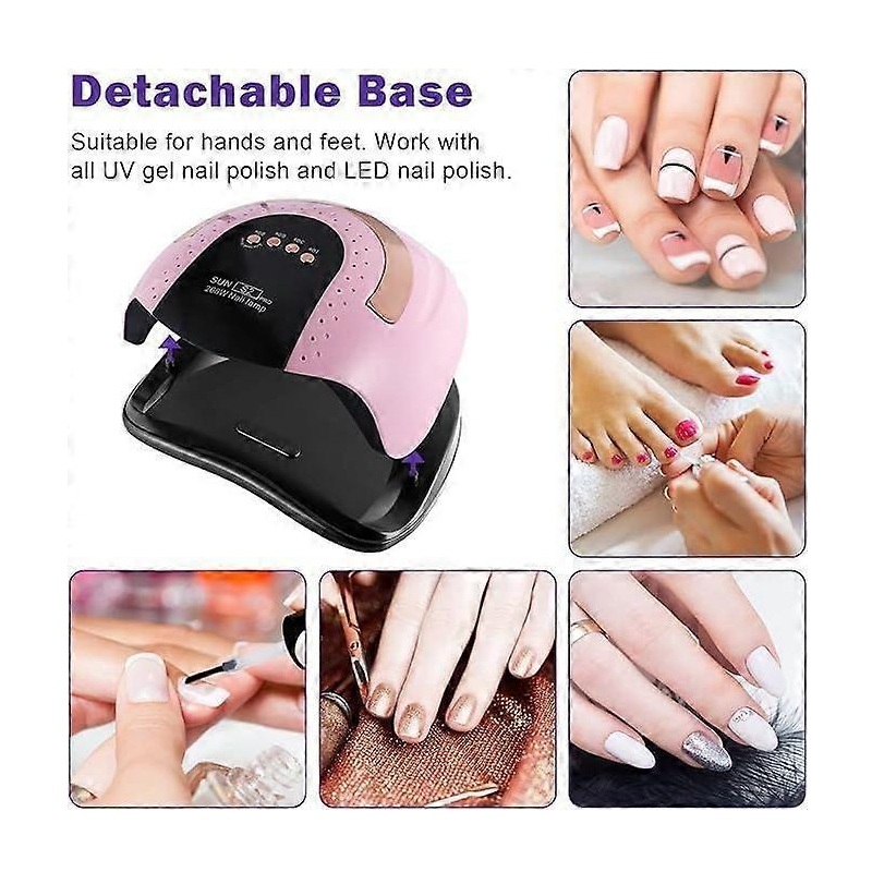 Lampe UV/LED Professionnelle 2-en-1 268W SUN S2 PRO – Sèche-ongles Rapide et Intelligent