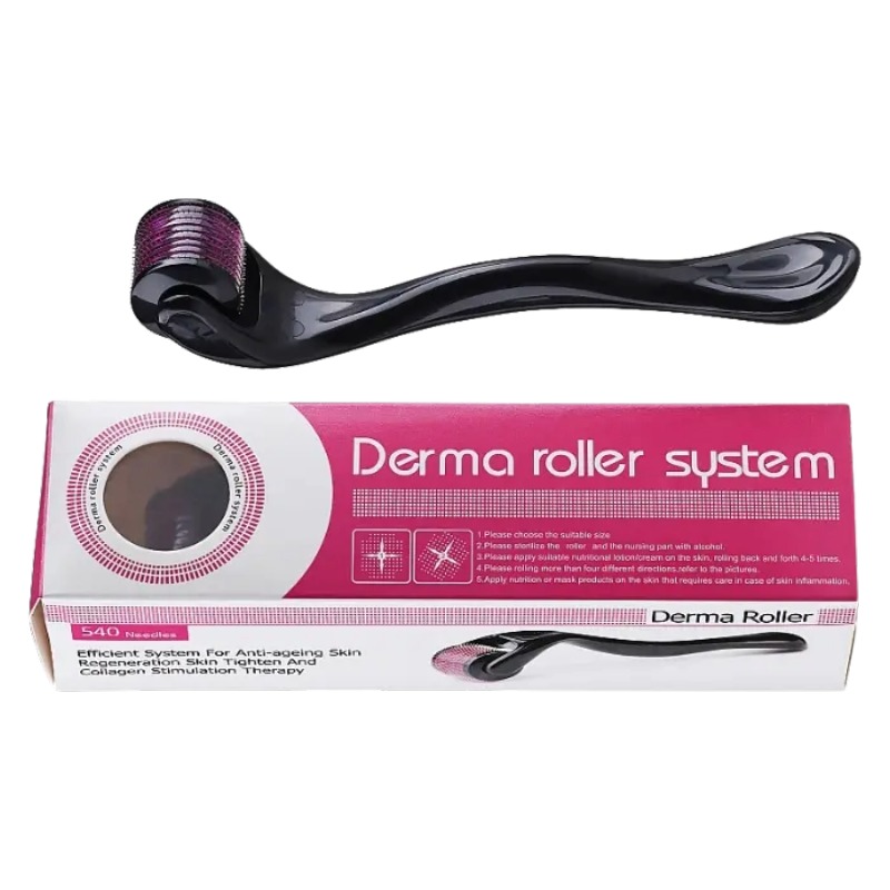 Derma Roller Micro Aiguilles – Soin Visage et Cuir Chevelu, Anti-Âge, Anti-Chute de Cheveux