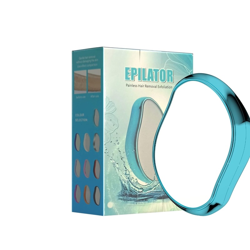 Gomme dépilatoire en cristal - Épilateur indolore et exfoliant