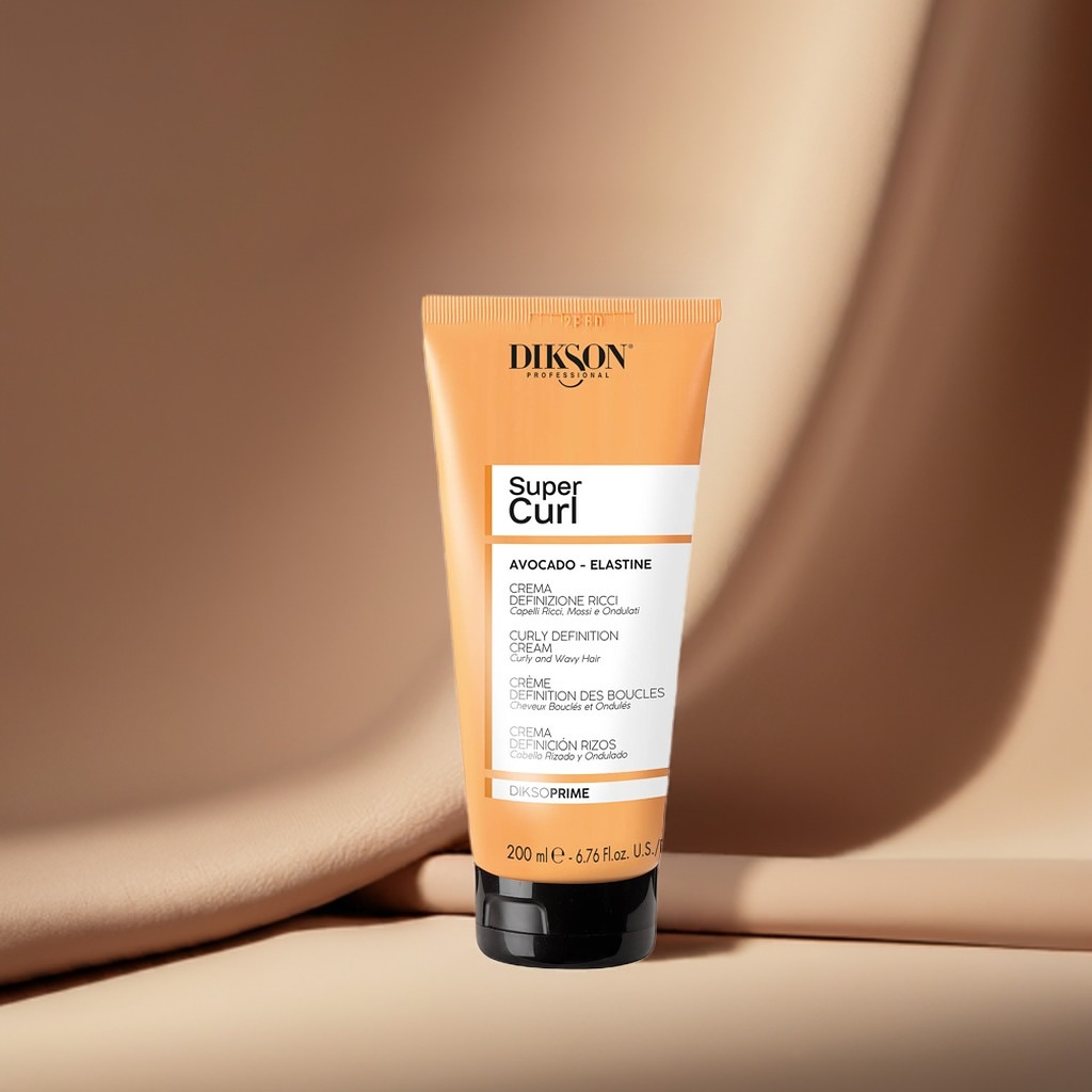Dikson Super Curl – Crème Professionnelle Nourrissante et Définissante pour Cheveux Bouclés 200 ml