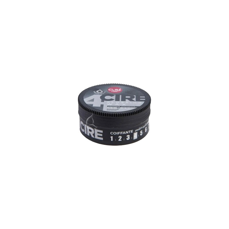 CURE Cire Coiffante Homme – Effet Mat Naturel & Fixation Forte – Noir 70g