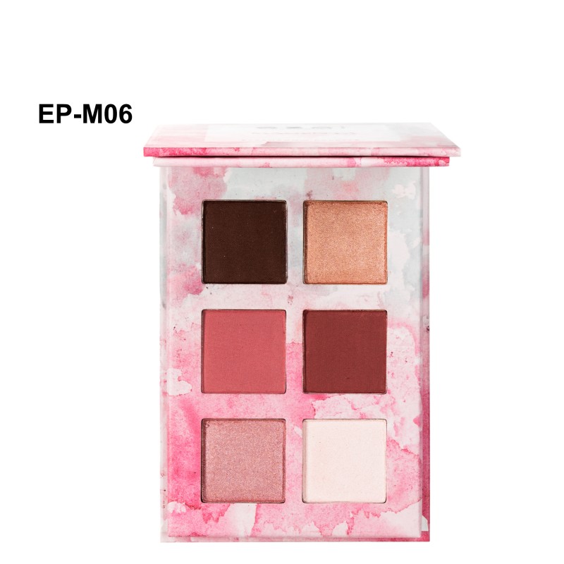 Palette Fards à Paupières MAGENTA – Tons Rosés & Nude | 6 Couleurs Mattes & Irisées