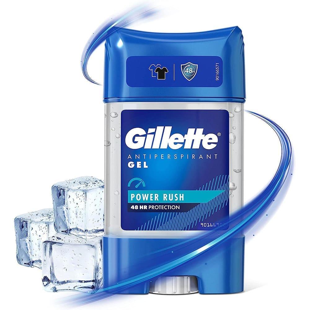 Déodorant Gillette Antiperspirant Stick Homme 70ml | Protection longue durée et fraîcheur intense Power Rush