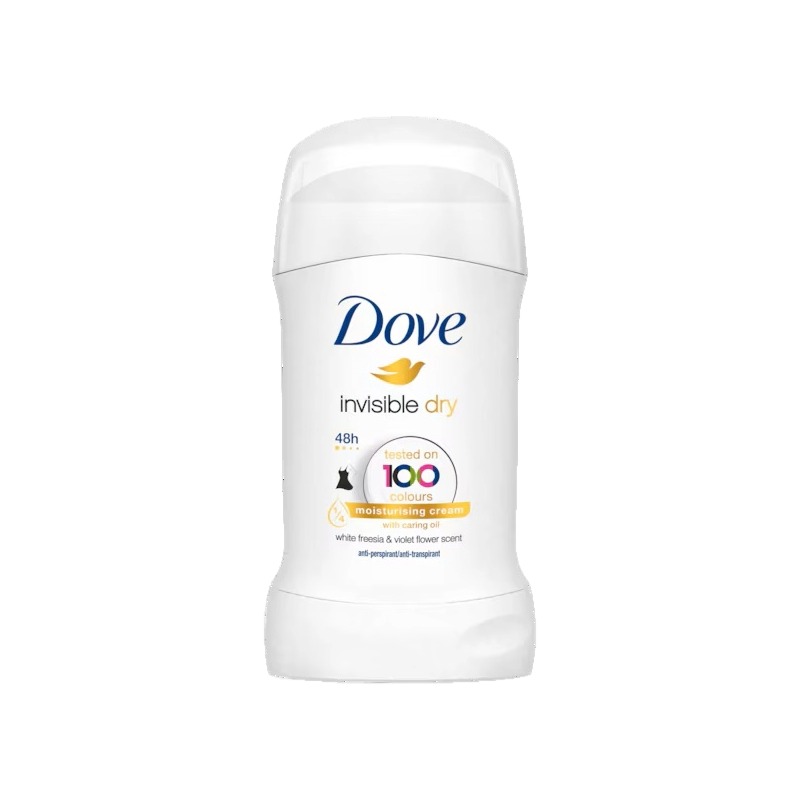 Déodorant Stick Dove Femme 48h | Protection, hydratation et soin des aisselles Invisible Dry