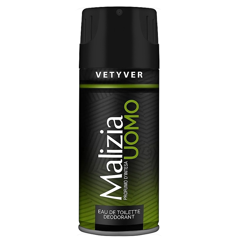 Déodorant Homme Malizia Uomo | Fraîcheur et protection longue durée Vetyver