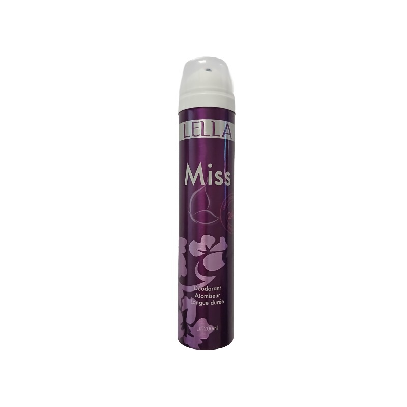 Déodorant Femme Lella – Fraîcheur, Élégance et Longue Tenue (200ml) Miss