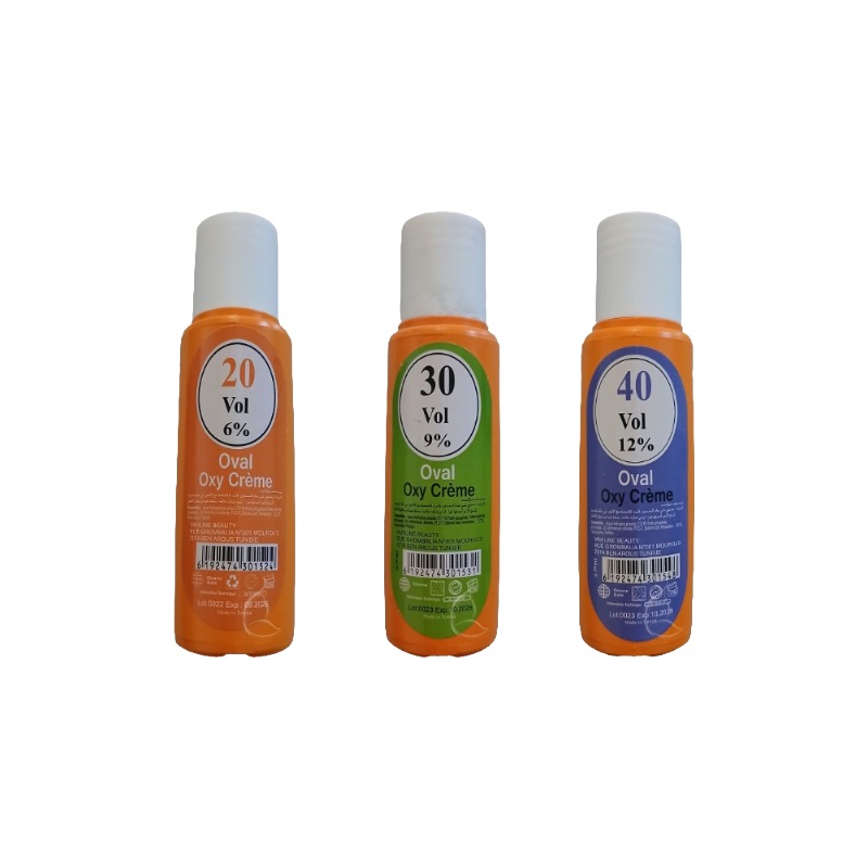 Oval Oxy Crème – Crème Oxydante Professionnelle 20 Vol, 30 Vol, 40 Vol
