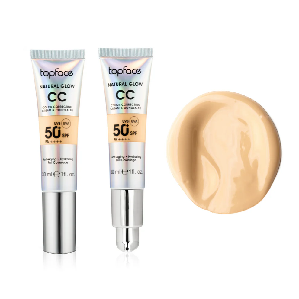Topface CC Cream SPF 50+ – Crème Correctrice Teint & Anti-Âge avec Haute Protection Solaire 005