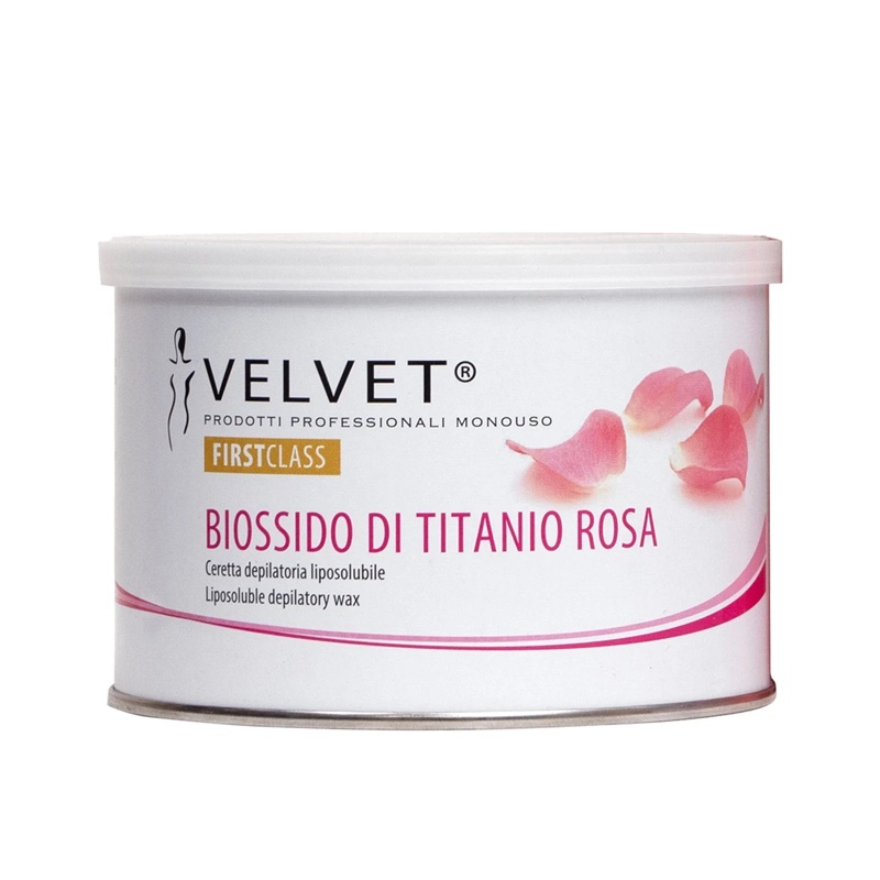 Velvet Cire Rose au Dioxyde de Titane – Épilation Délicate pour Peaux Sensibles et Bronzées 400 ml