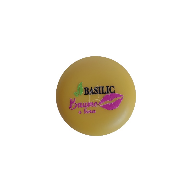 Baume à Lèvres Basilic – Beurre de Karité et Noix de Coco | Hydratation et Réparation Jaune (#cd8e0b)