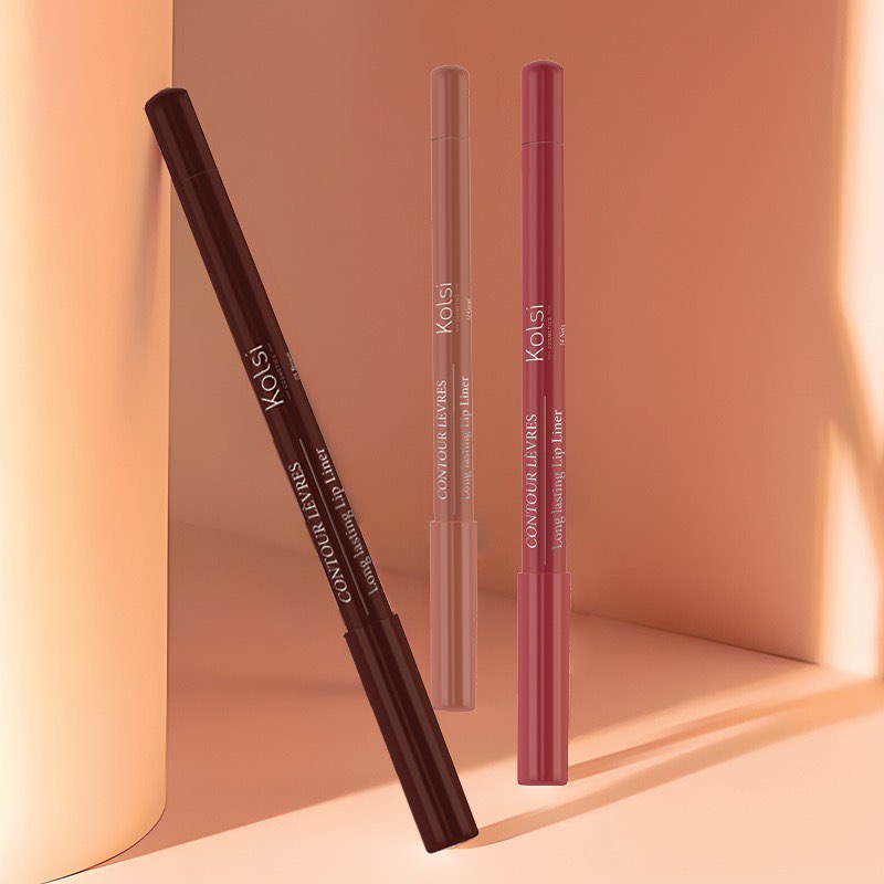 Lip Liner Kolsi – Crayon Contour des Lèvres Semi-Mat à Texture Veloutée