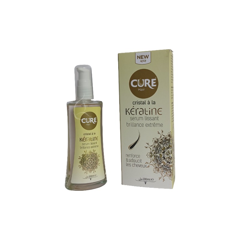 CURE Hair Cristal à la Kératine – Sérum Lissant Brillance Extrême 100 ml