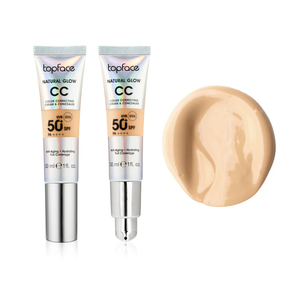 Topface CC Cream SPF 50+ – Crème Correctrice Teint & Anti-Âge avec Haute Protection Solaire 007